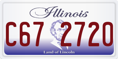 IL license plate C672720