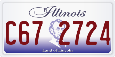 IL license plate C672724