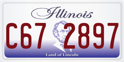 IL license plate C672897