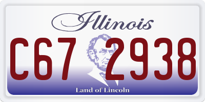 IL license plate C672938