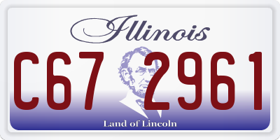 IL license plate C672961