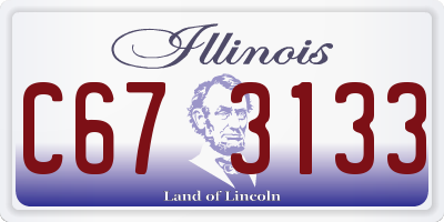 IL license plate C673133