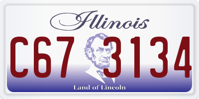 IL license plate C673134