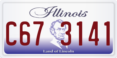 IL license plate C673141