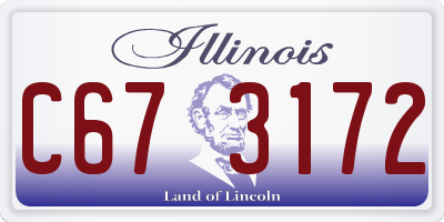 IL license plate C673172
