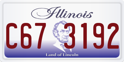 IL license plate C673192