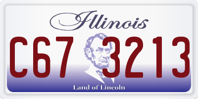 IL license plate C673213