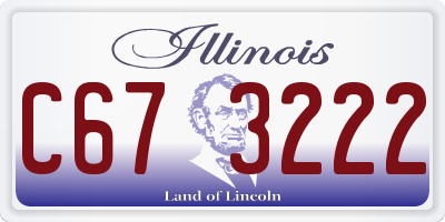 IL license plate C673222