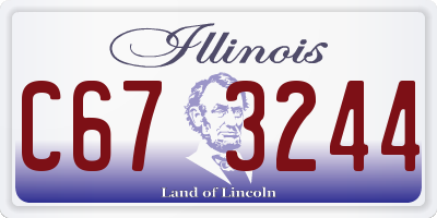 IL license plate C673244
