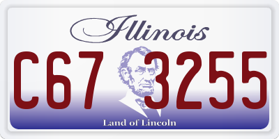 IL license plate C673255