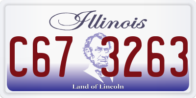 IL license plate C673263