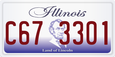 IL license plate C673301