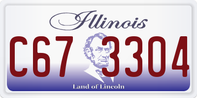 IL license plate C673304