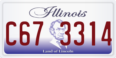 IL license plate C673314