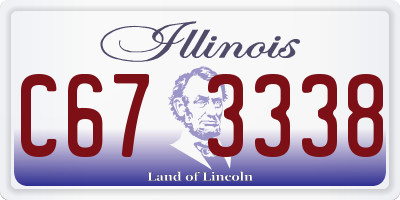IL license plate C673338
