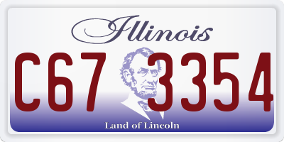 IL license plate C673354
