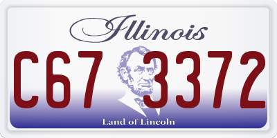 IL license plate C673372