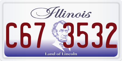 IL license plate C673532