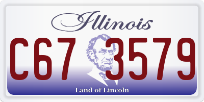 IL license plate C673579