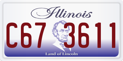IL license plate C673611