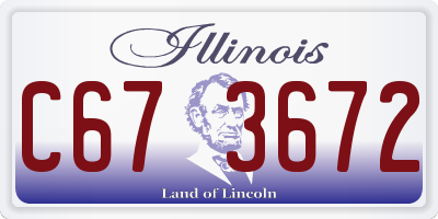 IL license plate C673672