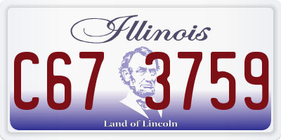 IL license plate C673759