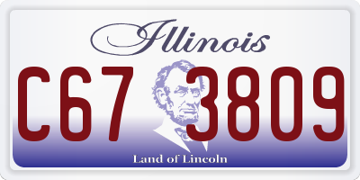 IL license plate C673809
