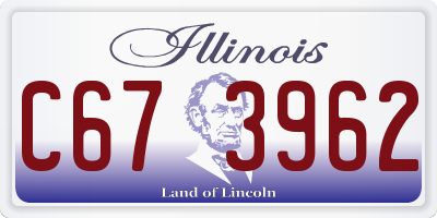 IL license plate C673962