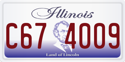IL license plate C674009