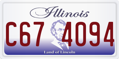 IL license plate C674094