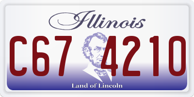 IL license plate C674210