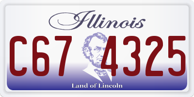 IL license plate C674325