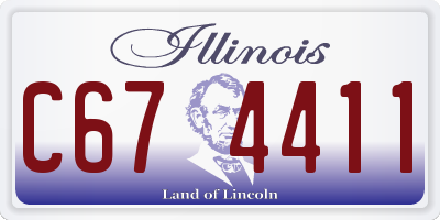 IL license plate C674411