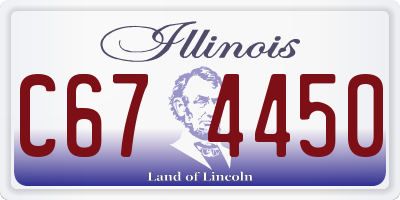 IL license plate C674450