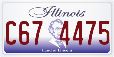 IL license plate C674475