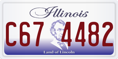 IL license plate C674482