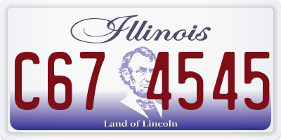 IL license plate C674545