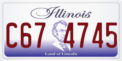 IL license plate C674745