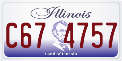 IL license plate C674757