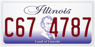 IL license plate C674787