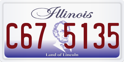 IL license plate C675135