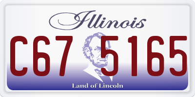 IL license plate C675165