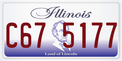 IL license plate C675177