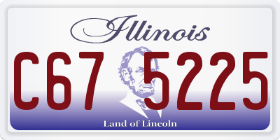 IL license plate C675225