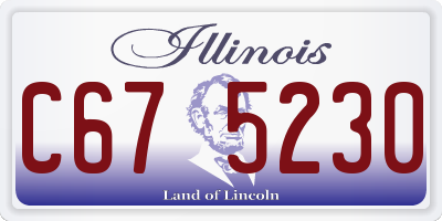 IL license plate C675230
