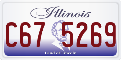 IL license plate C675269