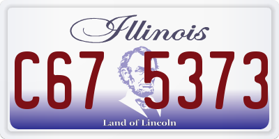IL license plate C675373