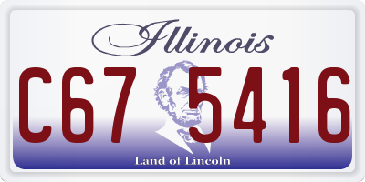 IL license plate C675416