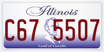 IL license plate C675507
