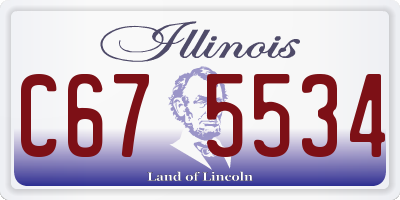 IL license plate C675534
